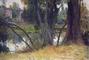 Charles-Amable Lenoir Landscape close to the artist's house in Fouras oil painting reproduction